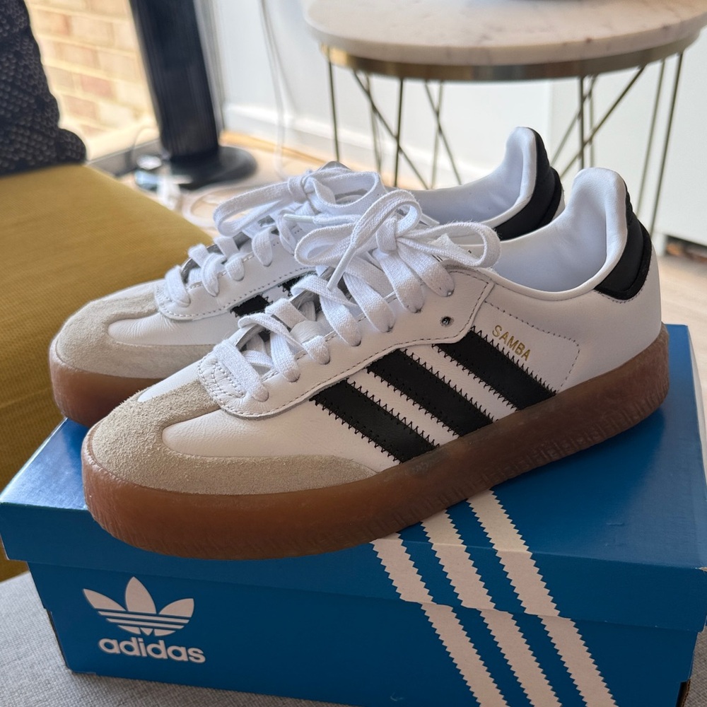 Adidas Samba White Black Gum Men's Sneakers
